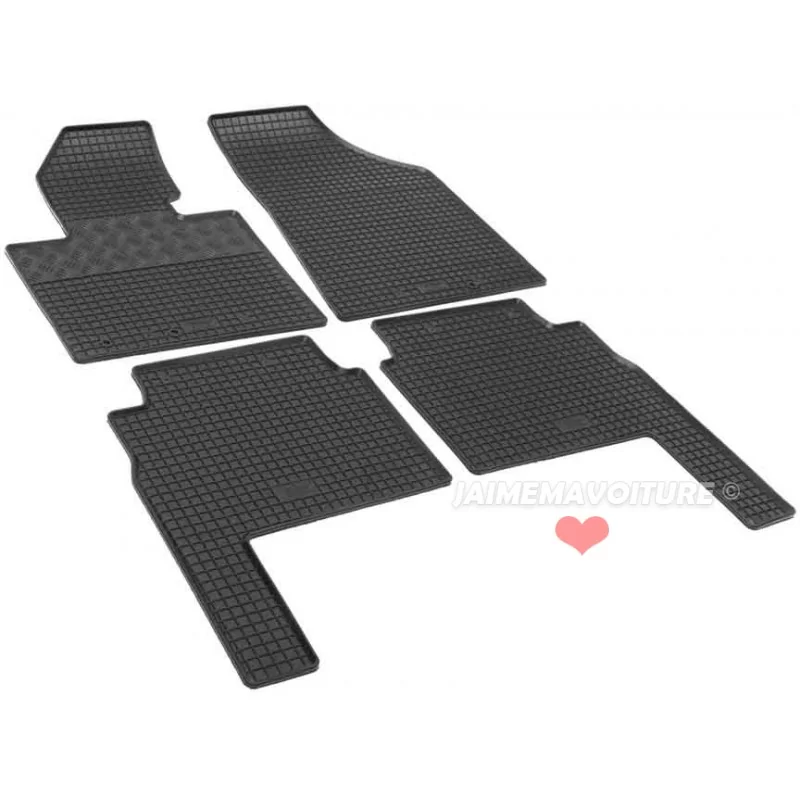 Tapis caoutchouc Kia Sorento II XM 5 places 09-12