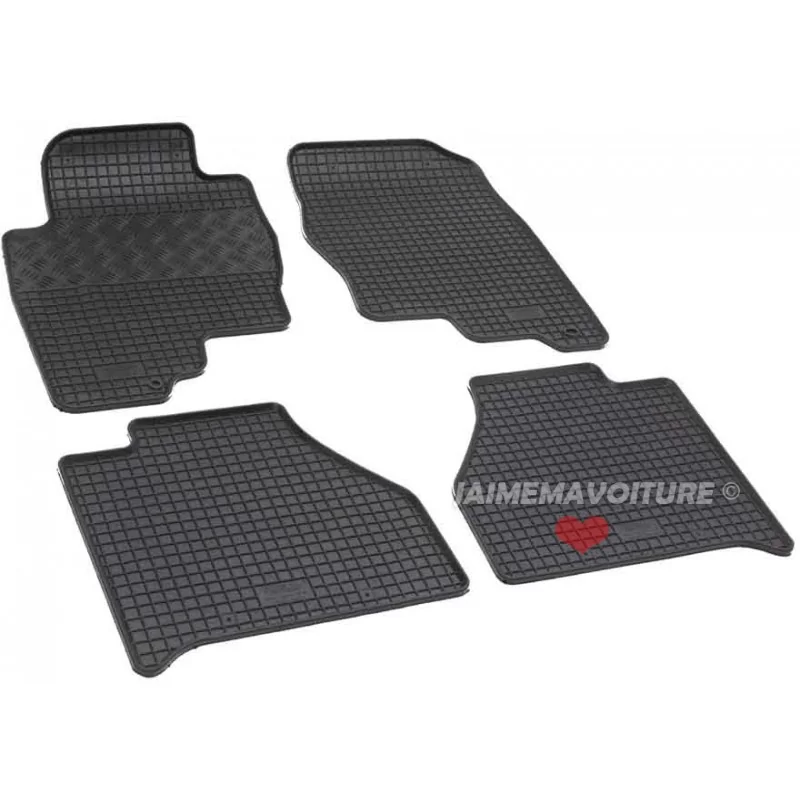 Alfombra de goma de Nissan Navara D40 King Cab nueva II / Crew Cab 07-.