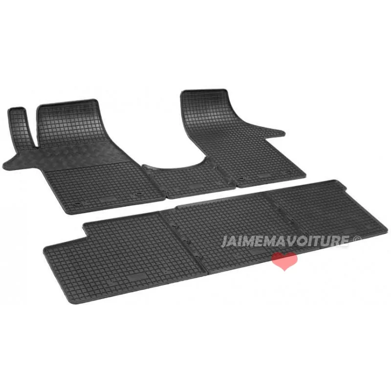 Goma alfombra transporte Volkswagen T5 5/6 lugares-03-14