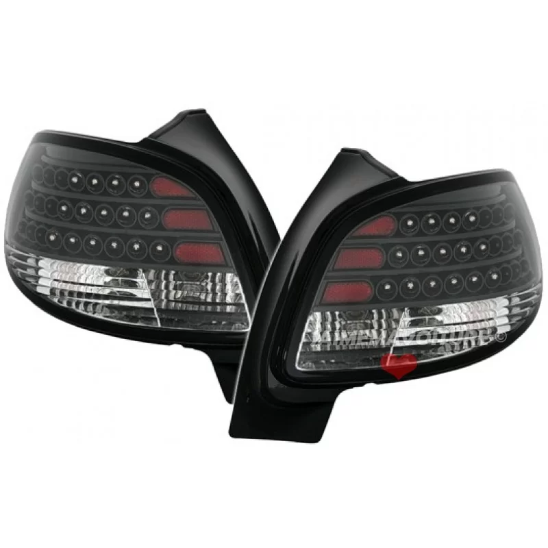 Weiße Led-Heckleuchten Peugeot 206 schwarz Weiße Led-Heckleuchten Peugeot 206 schwarz
