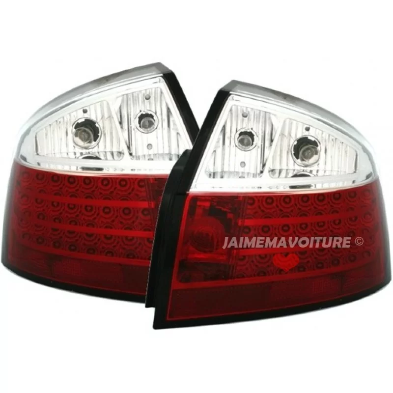 Luci posteriori a LED Audi A4 88 B6 Rosso bianco