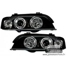 Angel eyes koplampen BMW 5 Serie E39 Sonar zwart