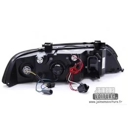 Front lights Angel eyes BMW series 5 E39 Sonar black