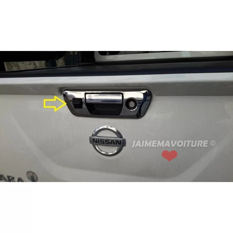 Couvre poignée de porte coffre chrome Nissan Navara Couvre poignée de porte coffre chrome Nissan Navara