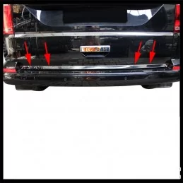 Lower trunk moulding chrome VW T6 alu