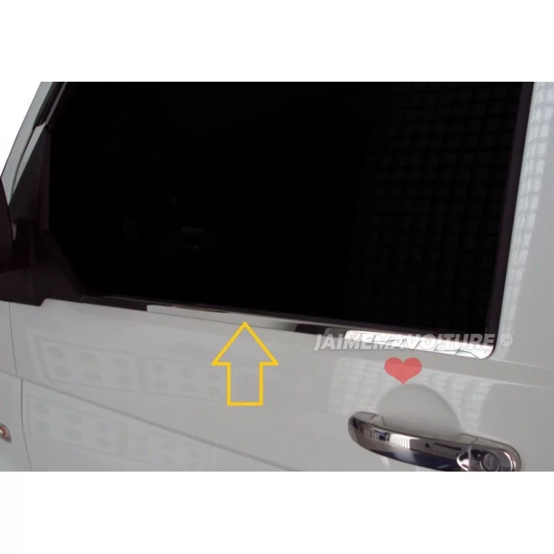 Outline of lower glass (SWB) (a door) VW T6