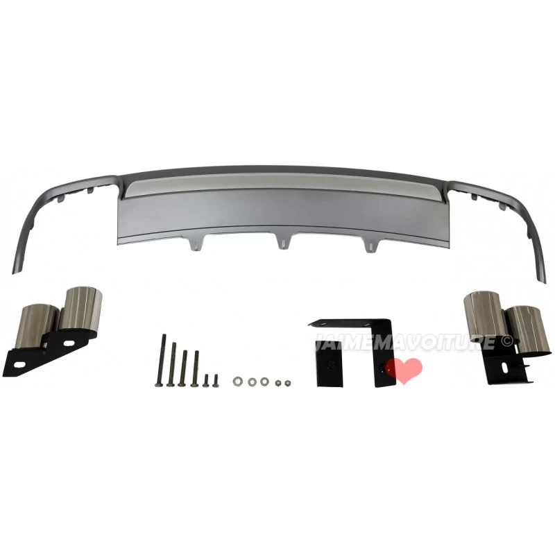 Puntas de escape kit difusor alerón y AUDI S4 B9 2013-2015