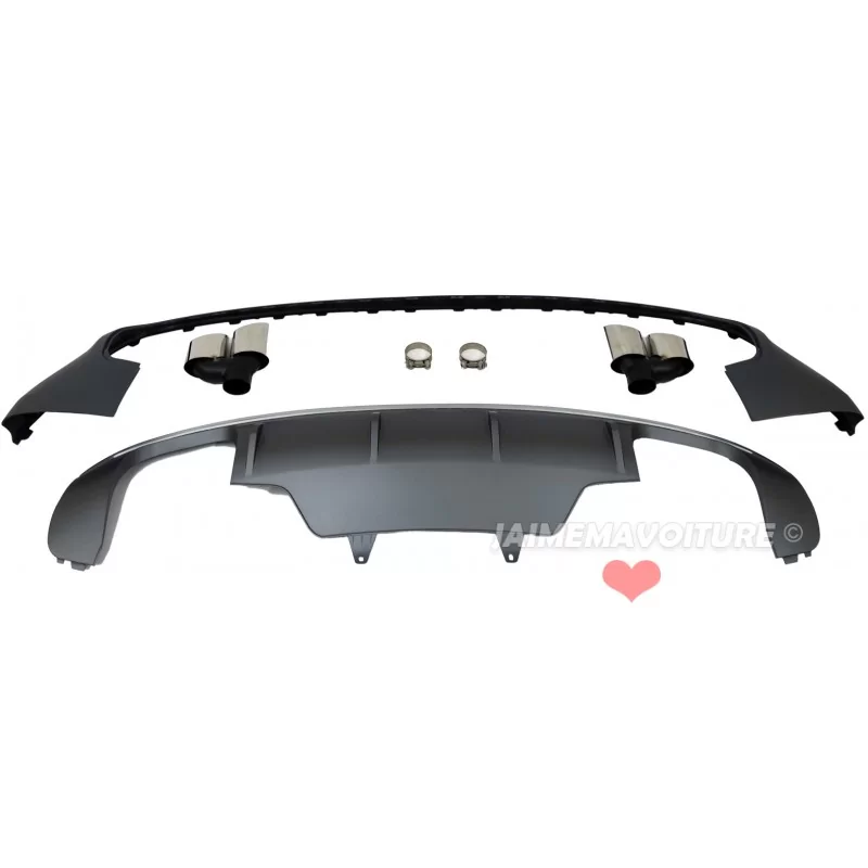 Kit diffuseur spoiler et embouts d'échappement AUDI SQ5 2008 - 2012 Kit diffuseur spoiler et embouts d'échappement AUDI SQ5 2008 - 2012