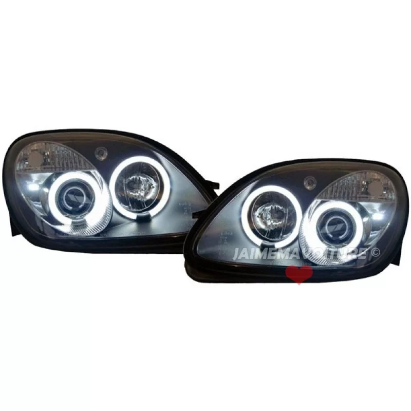 Phares avants Angel eyes CCFL Mercedes SLK R170 Phares avants Angel eyes CCFL Mercedes SLK R170