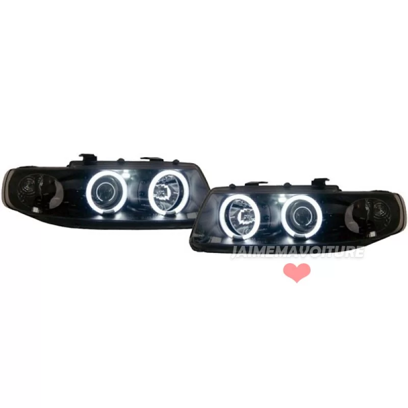 Headlights Angel eyes CCFL Seat Toledo Leon Black