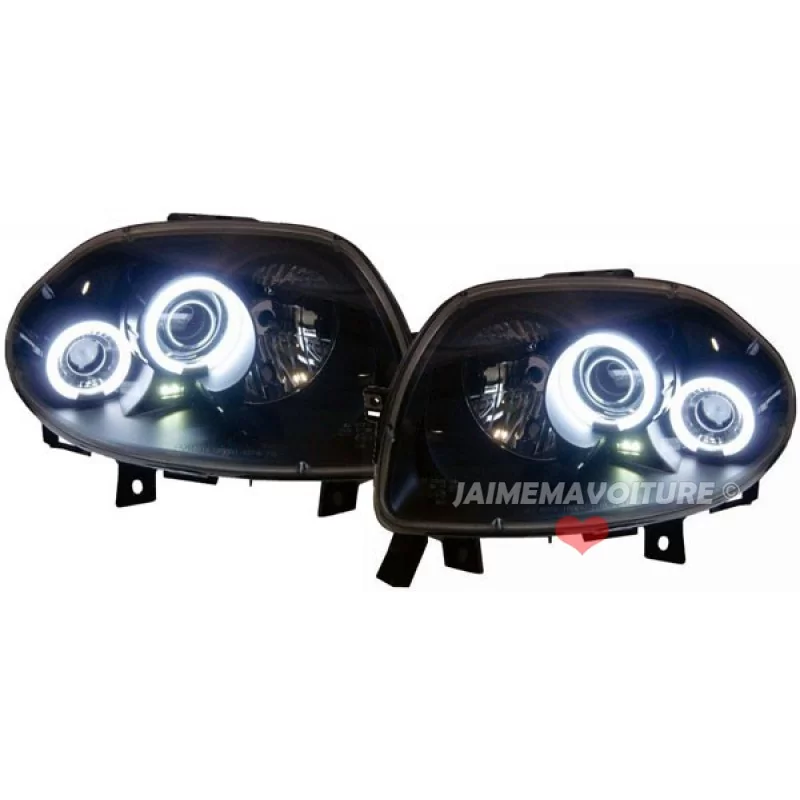 Faros Angel eyes frentes CCFL Renault Clio