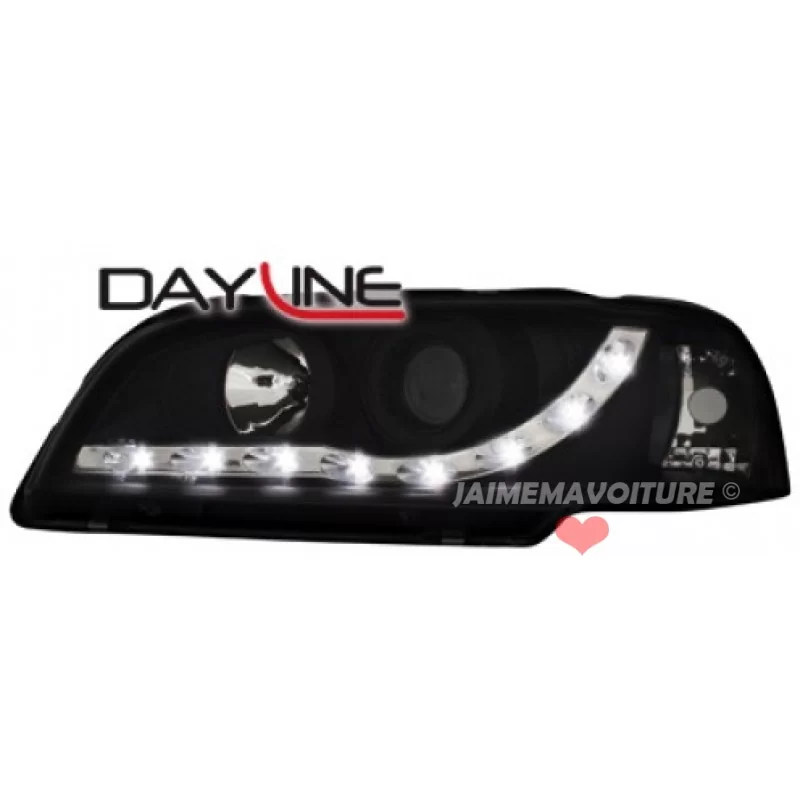 Phares avants à leds Devil eyes Volvo S40 Noir