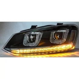 Fari anteriori a LED VW Polo 6R con indicatori di direzione a LED