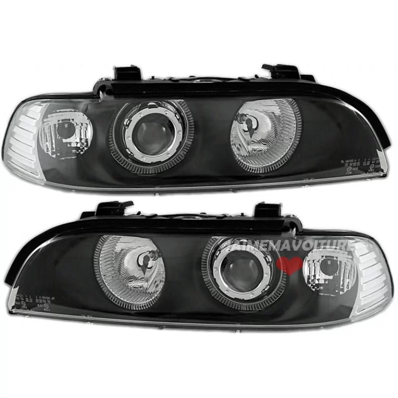 Headlights angel eyes 3D led BMW series 5 E39