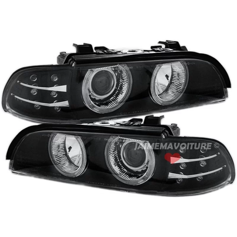 Ojos de angel faros 3D led BMW serie 5 E39