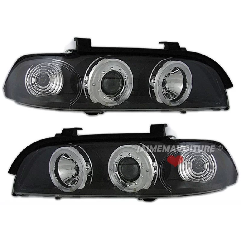 Headlights angel eyes 3D led BMW series 5 E39