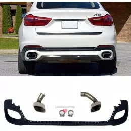 Kit diffuser spoiler and BMW X 6 F16 exhaust tips