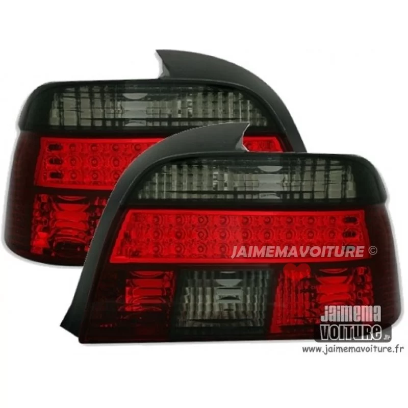 BMW E39 rear lights has LED red/black