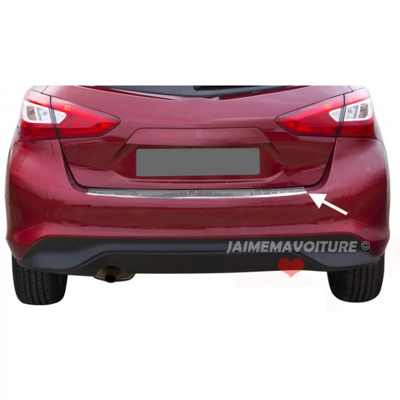 Nissan Pulsar lasttröskel i borstad aluminium