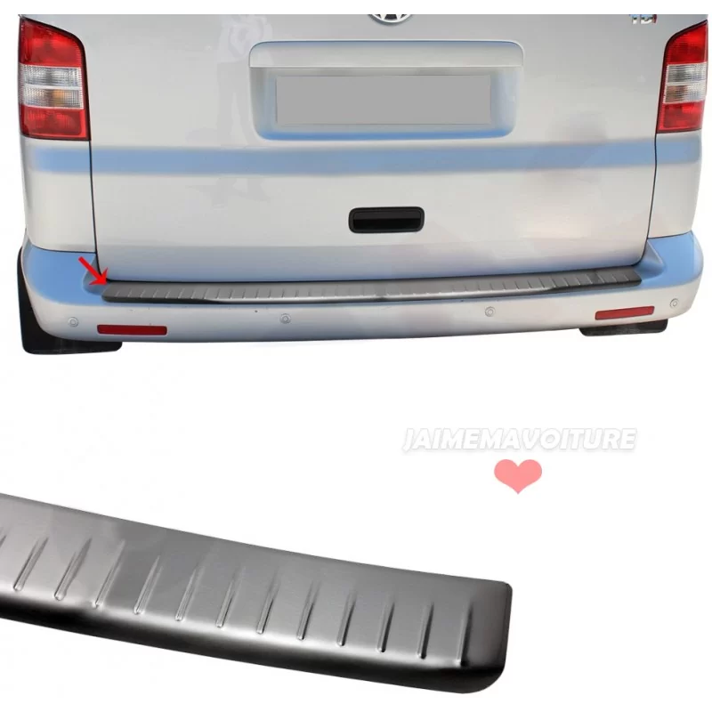 Brushed aluminum loading threshold VW Transporter T6 Brushed aluminum loading threshold VW Transporter T6