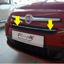 Supplemento in alluminio cromato per la griglia della Fiat 500X