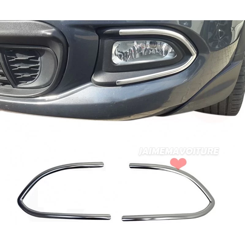 Contour de feux anti-brouillard chrome Fiat 500X Contour de feux anti-brouillard chrome Fiat 500X