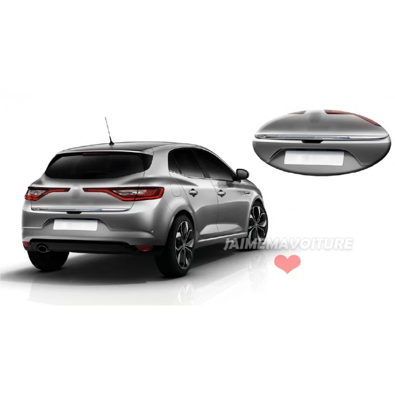 Renault Megane 4 labbro inferiore del bagagliaio in alluminio cromato