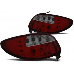 Peugeot 206 red white rear lights