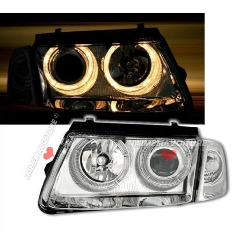 Phares angel eyes pour VW Passat 1996-2000