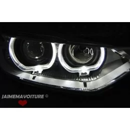 Phares avants angel eyes LED pour BMW Série 3 F30 F31