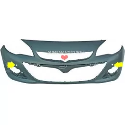 Front bumper for Opel Astra J 2 holes PDC