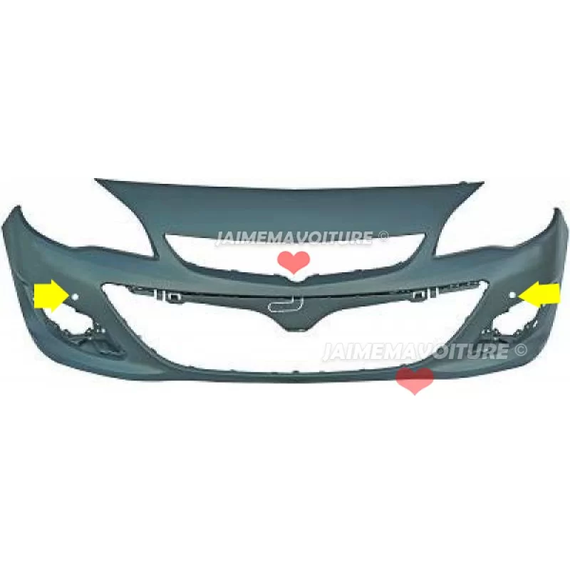 Front bumper for Opel Astra J 2 holes PDC Front bumper for Opel Astra J 2 holes PDC