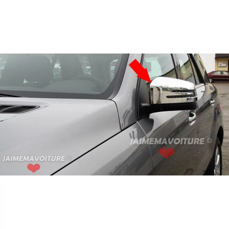 Chrome mirror covers Mercedes ML GL G W164 W166 X164 W251 W463