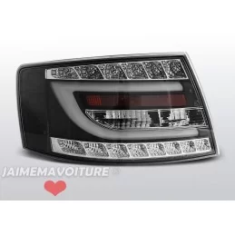 Tail lights led tube for Audi A6 red smoked 7 pins