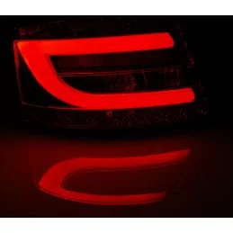 Tail lights led tube for Audi A6 red smoked 7 pins