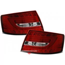 Las luces traseras del tubo del LED en Smoky rojo Audi A6 7 pines