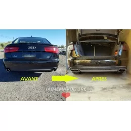 Kit diffuser and outputs Audi A6 4G Facelift 2015+