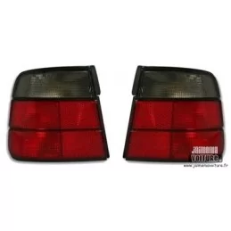Luces traseras rojas negras BMW E34