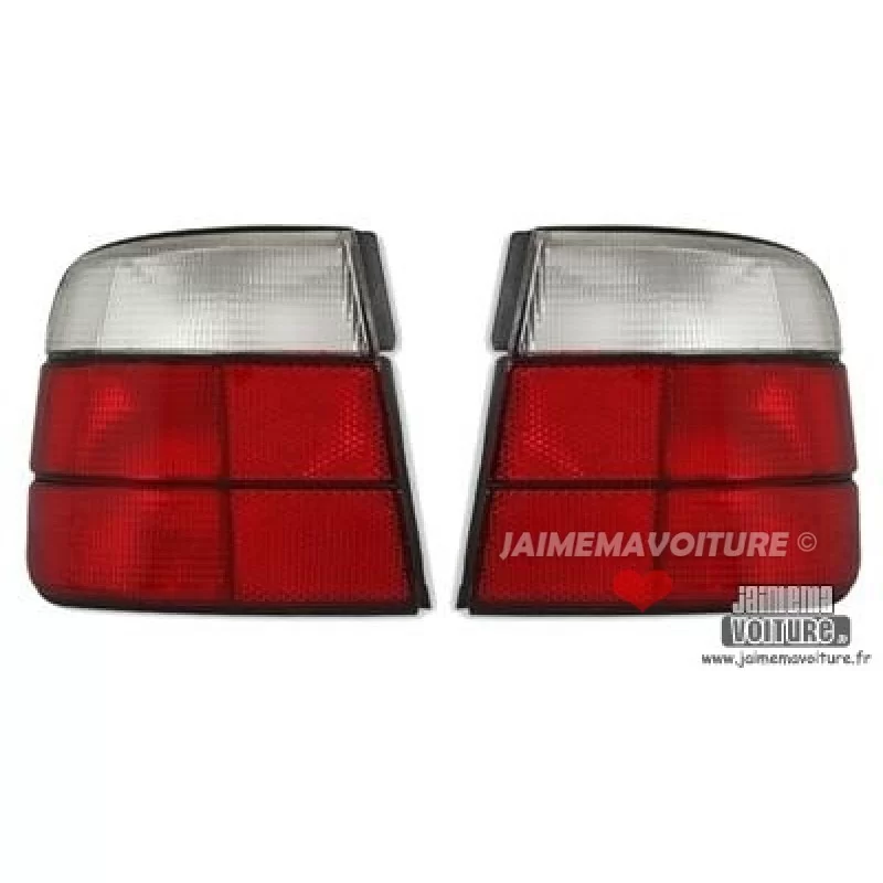 BMW E34 Bakljus Röd Vit BMW E34 Bakljus Röd Vit