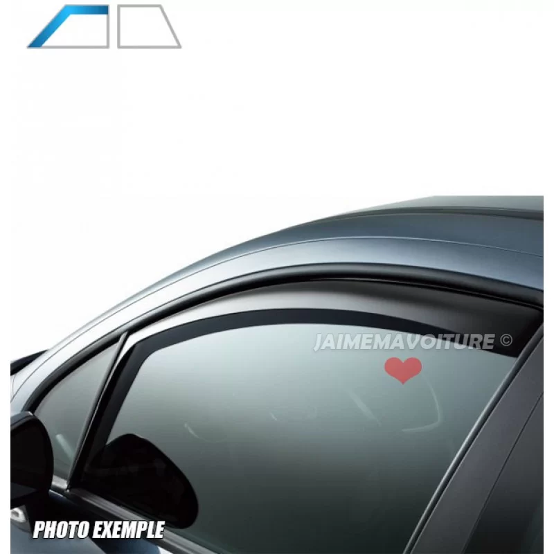 Front deflectors KIA PICANTO II 5 doors after 2011