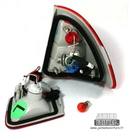 Hinten BMW E46 Touring Red Crystal White Lichter