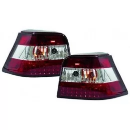 Red White red Golf 4 LED rear lights