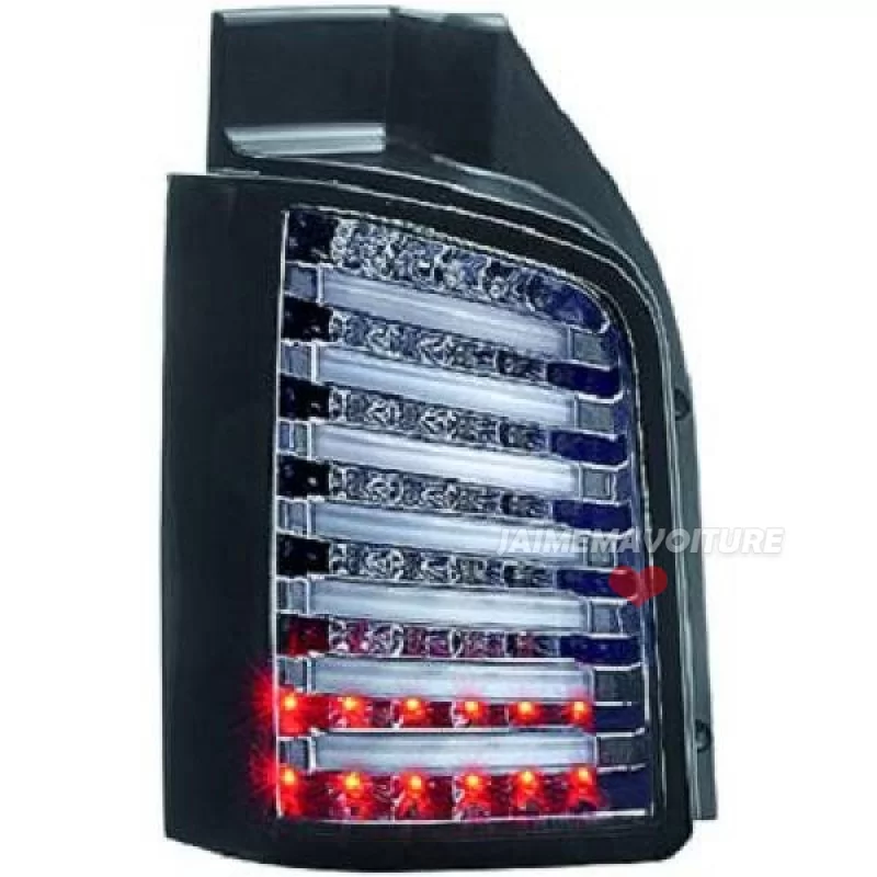 Barras de iluminación trasera led negro / cromo VW T5 2010 - 2015