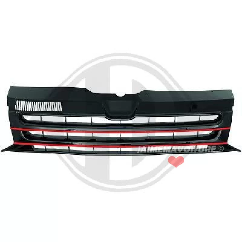 Black Red grille VW T5 2009-2015