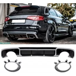 Diffuser bumper rear Audi A3 RS3 8V 2012-2015