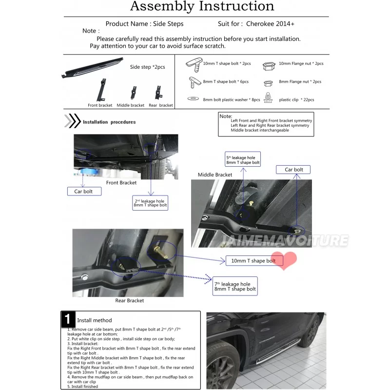 Marche Pieds Jeep Wrangler 4 Portes Jl 2018 Aujourd Hui Aluminium Nws