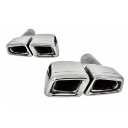 Mercedes class C AMG E63 exit alu chrome exhaust tip