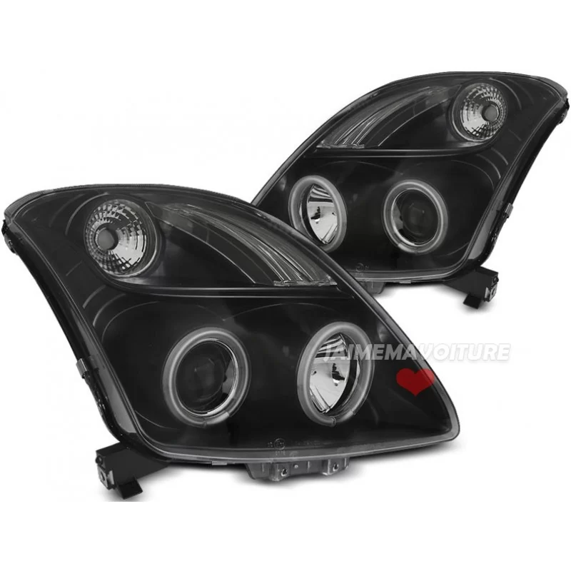 Suzuki Swift CCFL Angel eyes front headlights Suzuki Swift CCFL Angel eyes front headlights