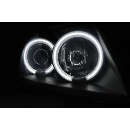 Headlights Angel eyes for Suzuki Swift - black fronts Jaimemavoiturett 2 - Jaimemavoiture.fr 