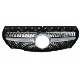 Grille diamond for Mercedes CLA 2012-2016 - grey chrome